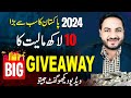 Wow  Biggest Giveaway  From Faizan Tech