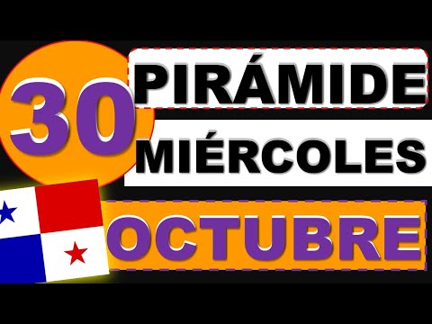 Pirámide de la Lotería Panamá para Miércoles 30 Octubre 2024 Decenas Suerte Sorteo Miercolito de Hoy