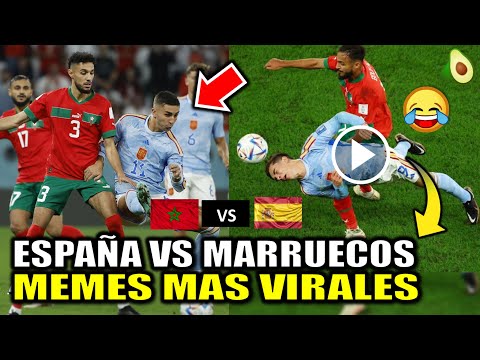 Los MEMES mas VIRALES de España vs Marruecos | mejores memes de la eliminación de españa qatar 2022
