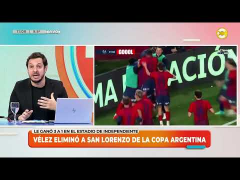 Vélez eliminó a San Lorenzo de la Copa Argentina ?LPELDM? 07-08-24