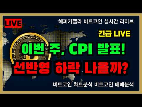 [실시간 라이브], 이번 주 <strong>CPI</strong> 발표! 선반영 하락 나올까? 10/12 아침
