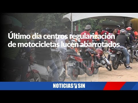 Abarrotados centros de regularización de motocicletas