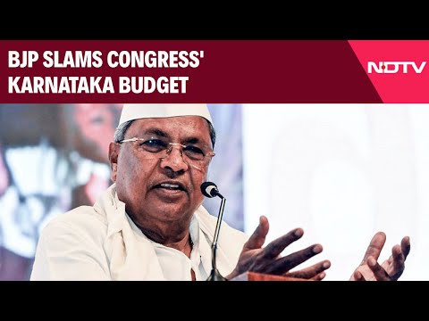 Karnataka Budget | BJP Slams Congress' Karnataka Budget: "Appeasement Over Development"