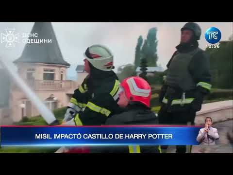 Misil impactó en el castillo de Harry Potter en Ucrania