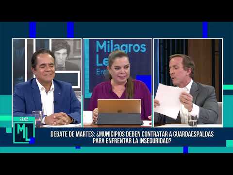 Milagros Leiva Entrevista - ENE 16-3/4-DEBATE DE MARTES: ¿MUNICIPIOS DEBEN CONTRATAR GUARDAESPALDAS?