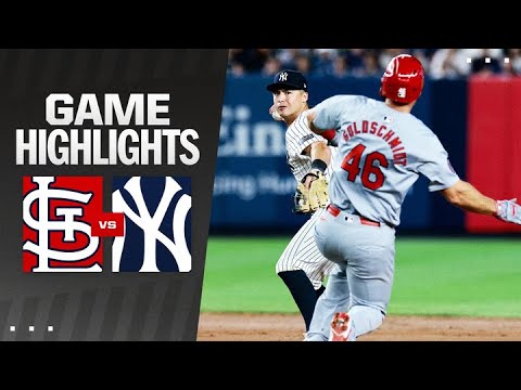 Cardinals vs. Yankees Game Highlights (8/30/24) | MLB Highlights