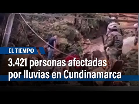 3.421 personas afectadas por lluvias en Cundinamarca | El Tiempo