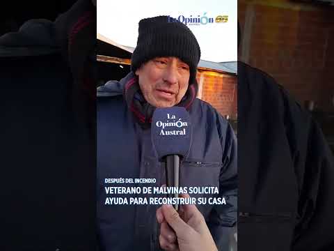 Un veterano de Malvinas y su familia perdieron todo en un incendio que consumió su hogar