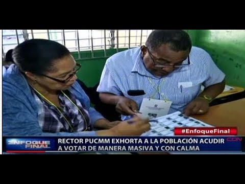 Rector PUCMM exhorta a la población  acudir a votar de manera masiva y con calma