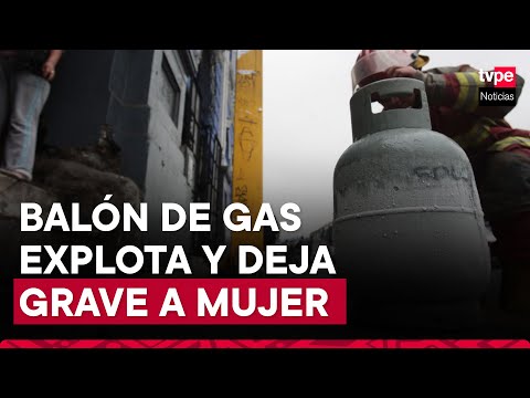 Chiclayo: mujer grave tras explosión de balón de gas