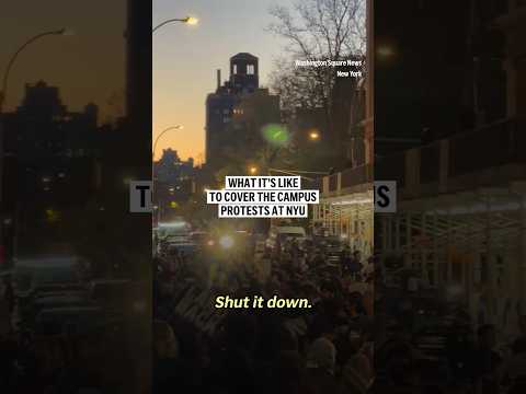 What it’s like to cover the campus protests at NYU