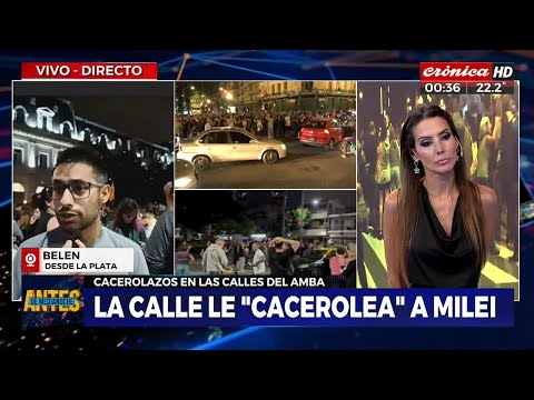 Masivo cacerolazo y movilización en La Plata contra el decreto de Milei
