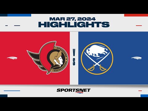 NHL Highlights | Senators vs. Sabres - March 27, 2024