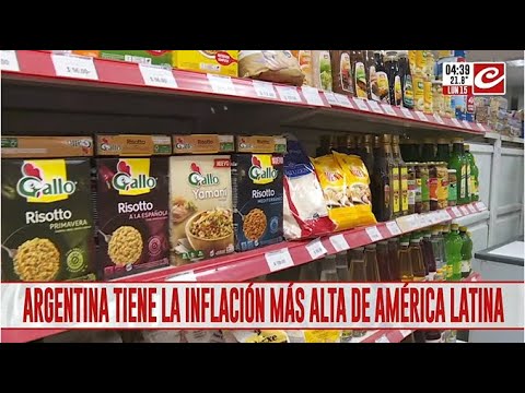 Argentina tiene la tasa de inflación más alta de América Latina
