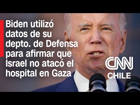 Biden apoya defensa de Israel por ataque contra hospital de Gaza: “Parece que ha sido la otra parte”