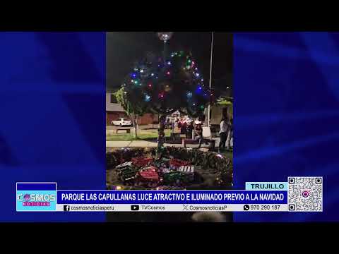 Trujillo: Parque Las Capullanas luce atractivo e iluminado previo a la navidad