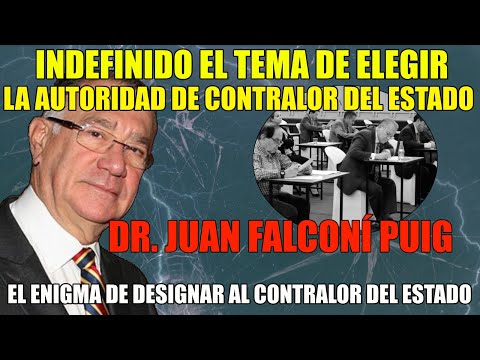 Dr. Juan Falconí: Indefinido esta elegir el Contralor General del Estado
