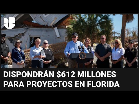 Presidente Biden visita Florida tras el paso del huracán Milton: anuncia ayuda económica