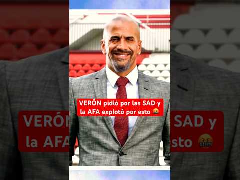 VERON pidió por las SOCIEDADES ANÓNIMAS y la AFA explotó | #FutbolArgentino #Argentina #Futbol