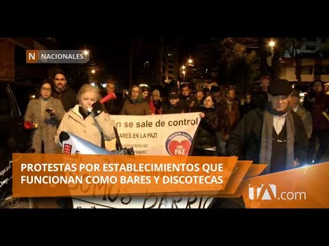 Moradores protestan por bares ubicados en el sector de La Paz - Teleamazonas