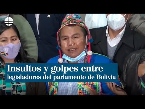 Insultos y golpes en interpelación a un ministro en el Parlamento boliviano