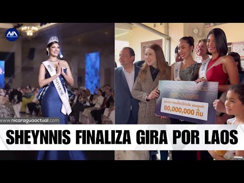 Sheynnis Palacios termina gira en Laos con donación de Miss Universo a Hospital Infantil
