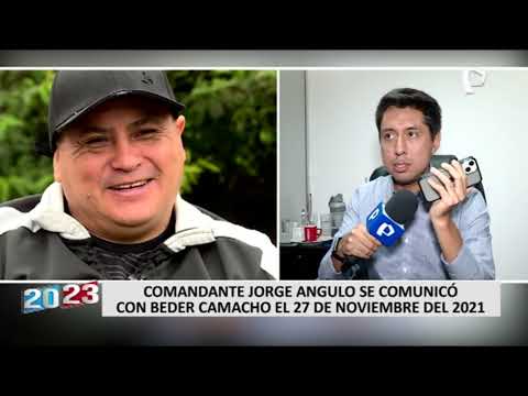 General Jorge Angulo registra llamadas con Juan Silva, Bruno Pacheco y Beder Camacho (1/2)