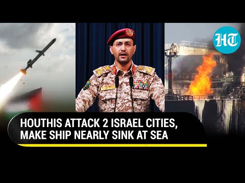 Amid Hezbollah Strikes, Houthis Attack 2 Israel Cities; In Red Sea, 1 Ship Nearly Sinks, 2nd On Fire