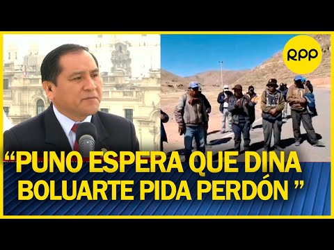 Flavio Cruz: “Mientras Dina no pida perdón PUNO va a seguir protestando”