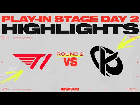 T1 vs KC | 플레이-인 2라운드 매치 하이라이트 | MSI 2026