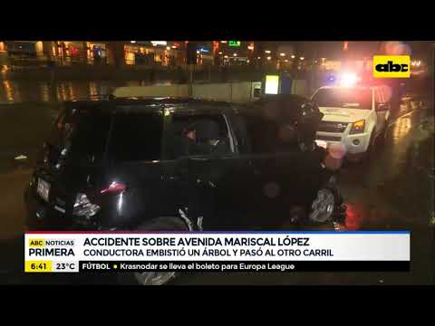 Accidente sobre la avenida Mariscal López