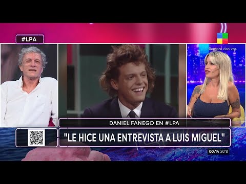 ? La faceta de Daniel Fanego como conductor: entrevistó a Luis Miguel