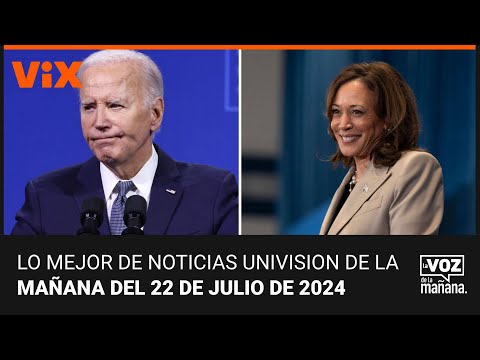 Lo mejor de Noticias Univision de la mañana | lunes 22 de julio de 2024