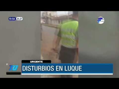 #URGENTE - Disturbios en Luque en inmediaciones del estadio