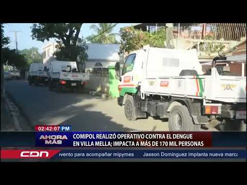 COMIPOL realizó operativo contra el dengue en Villa Mella