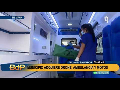 Municipalidad de VES adquiere motos, ambulancia y drones para luchar contra el crimen