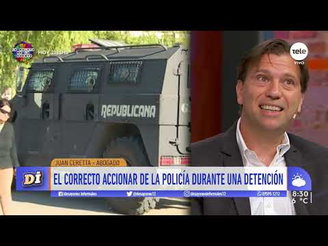 Juan Ceretta: Lo grave es que la policía vaya pensando que puede disolver una manifestación