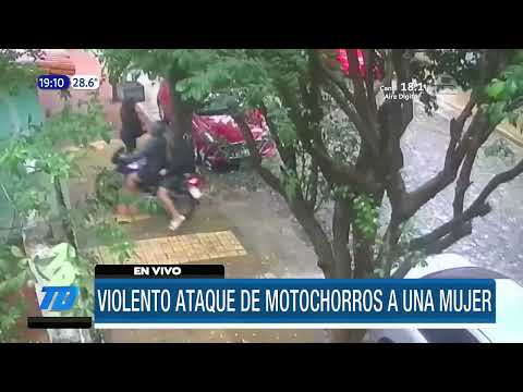 Violento asalto de motochorros en Asunción
