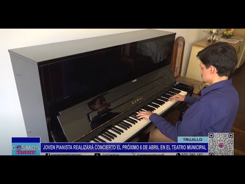 Trujillo: joven pianista realizará concierto el próximo 6 de abril en el Teatro Municipal