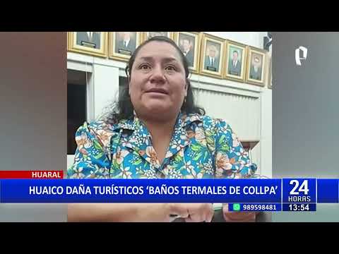 Huaral: Huaico arrasa con baños termales de Collpa y hotel 'Manantial'
