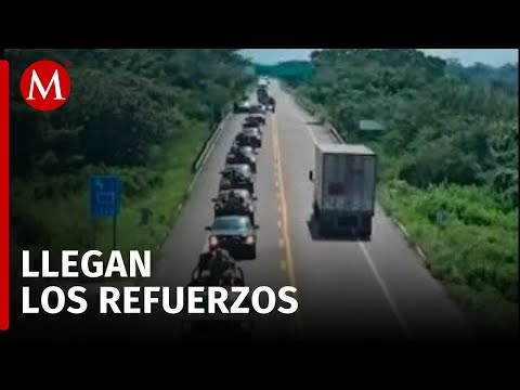 Llegan 600 elementos del ejército mexicano para reforzar la seguridad en Sinaloa