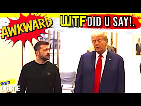 Super awkward   TRUMP HUMILIATES AMERICA ZELENSKY REACTS