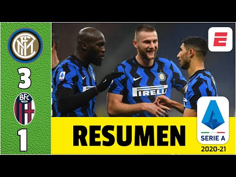 Inter 3-1 Bologna. Hakimi y Lukaku hacen soñar a los de Antonio Conte con el título | Serie A