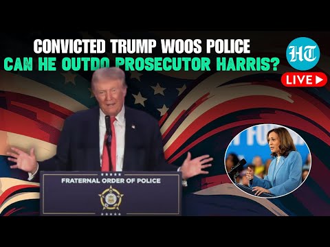 Donald Trump LIVE| Woos Police in Charlotte: Vows to Back the Blue, Slams Harris |USElection |USnews