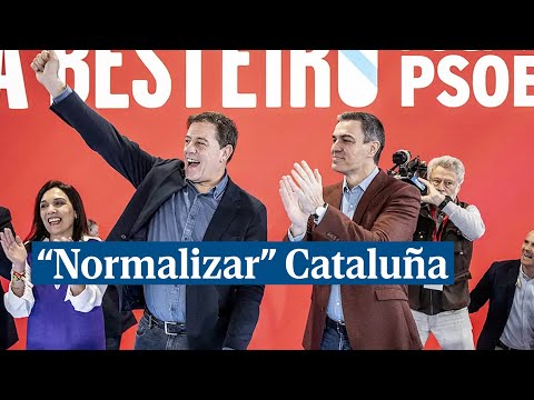 Sánchez reafirma su convicción de normalizar Cataluña