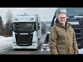 Jazda elektrycznym samochodem ciarowym 550 km na mrozie