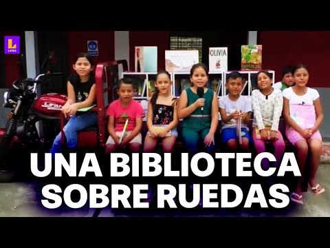 Conoce la 'mototeca' en Jaén: Biblioteca sobre ruedas para los niños | Mini Reporteros Latina