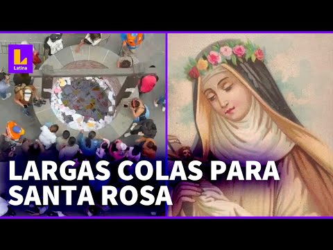 Miles de fieles acuden a dejar sus deseos a Santa Rosa de Lima