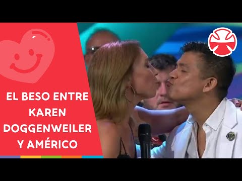 El beso entre Karen Doggenweiler y Américo