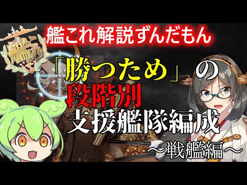 【#艦これ】イベント直前！？支援艦隊の段階別組み方～戦艦編～【KanColle】